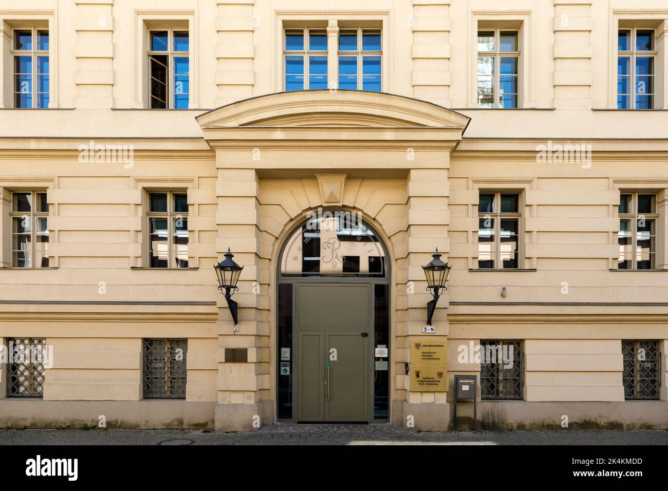 Ministère de l'infrastructure et de la planification d'État de l'État de Brandebourg et département mixte de planification d'État Berlin-Brandebourg à Potsdam Banque D'Images