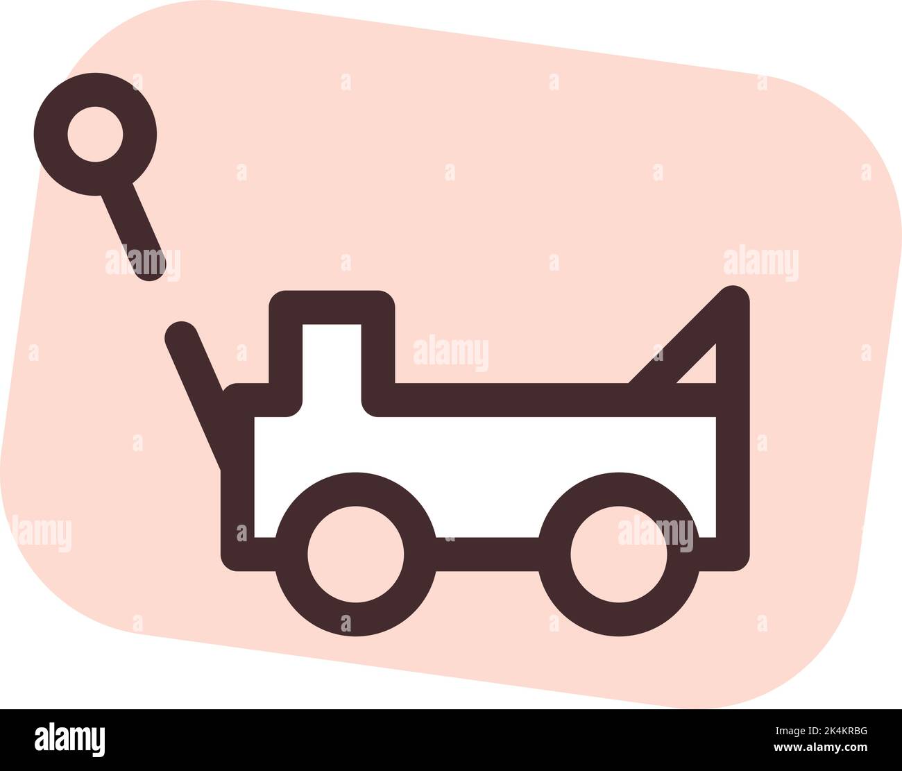 Voiture de bébé, illustration, vecteur sur fond blanc. Illustration de Vecteur