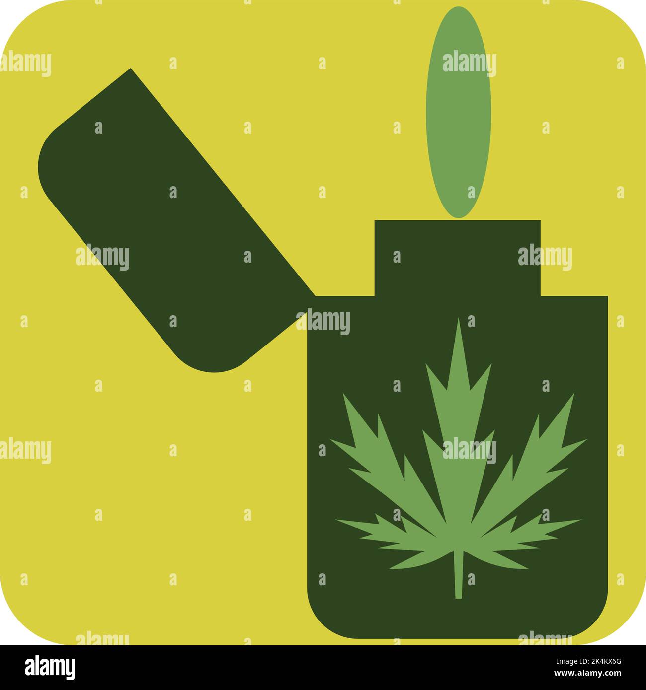Cannabis plus léger, illustration, vecteur sur fond blanc. Illustration de Vecteur