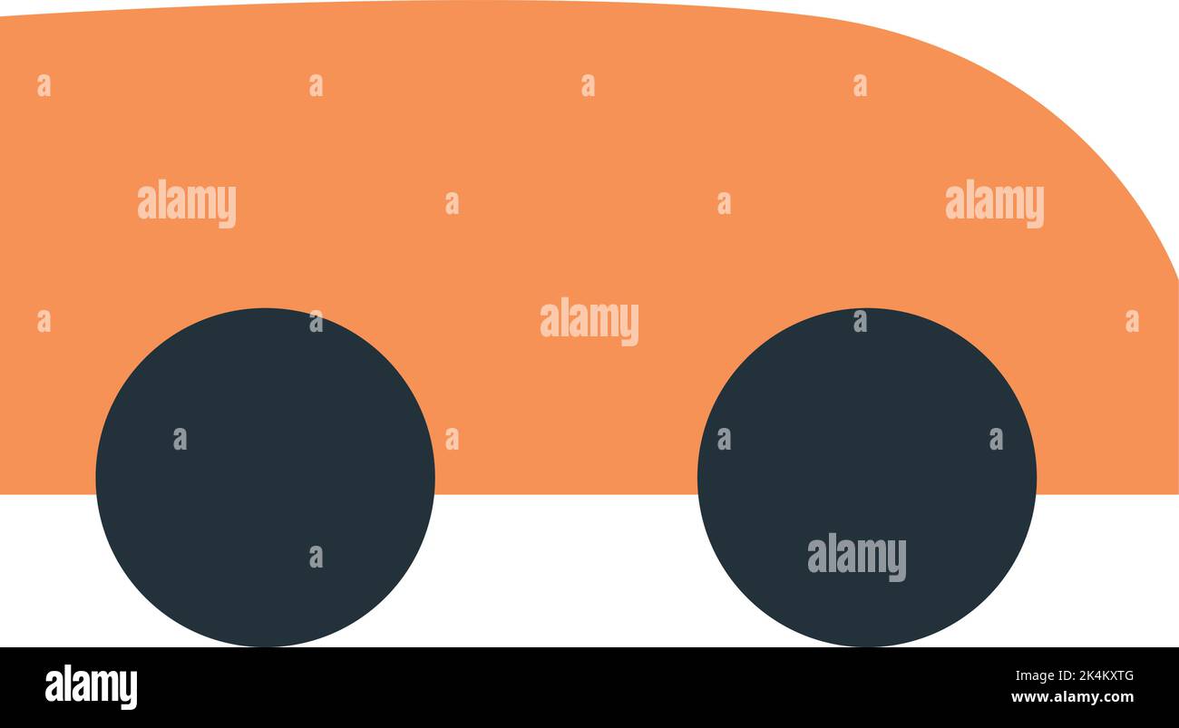 Voiture futuriste, illustration, vecteur sur fond blanc. Illustration de Vecteur