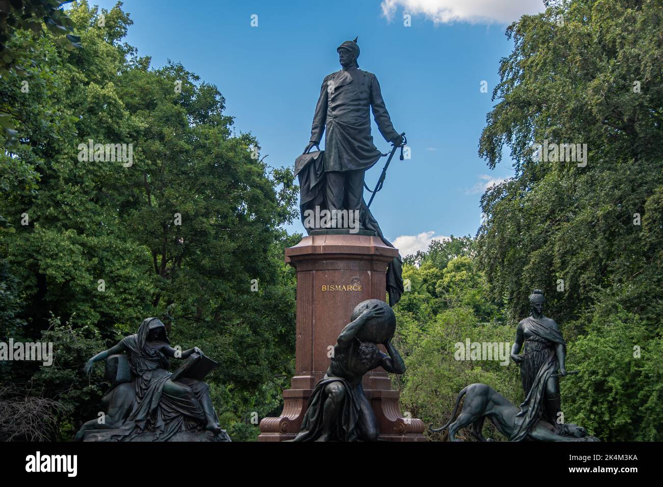 Berlin, Allemagne 28 juin 2022, le monument national de Bismarck à Berlin Banque D'Images