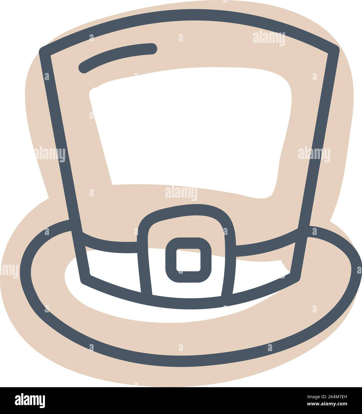 Chapeau de cylindre ancien, illustration, vecteur sur fond blanc. Illustration de Vecteur