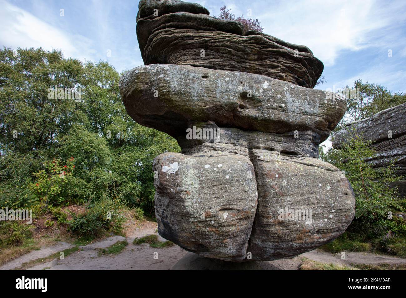 Le Yorkshire de la confiance nationale de Brimham Rocks Banque D'Images