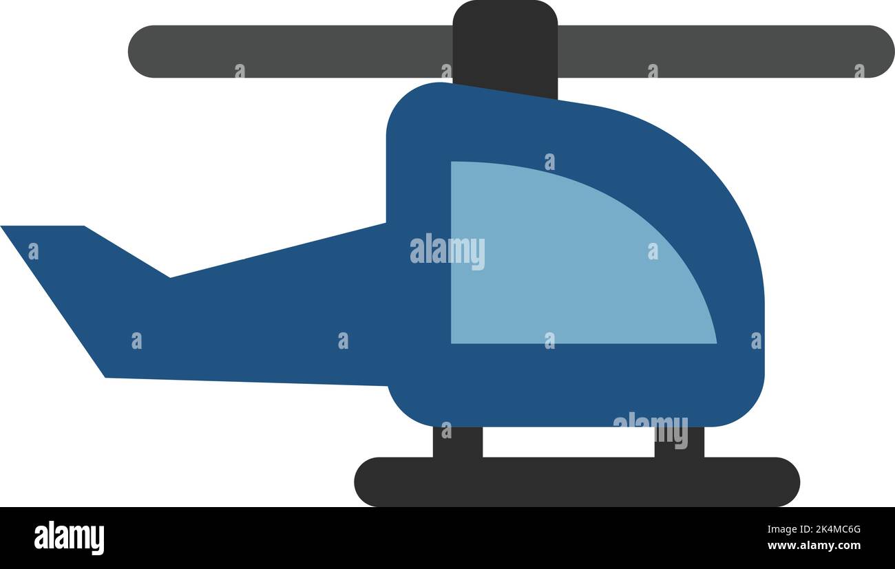 Hélicoptère industriel, illustration, vecteur sur fond blanc. Illustration de Vecteur