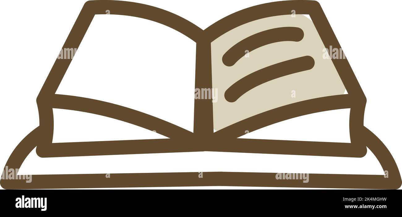 Livre médiéval, illustration, vecteur sur fond blanc. Illustration de Vecteur