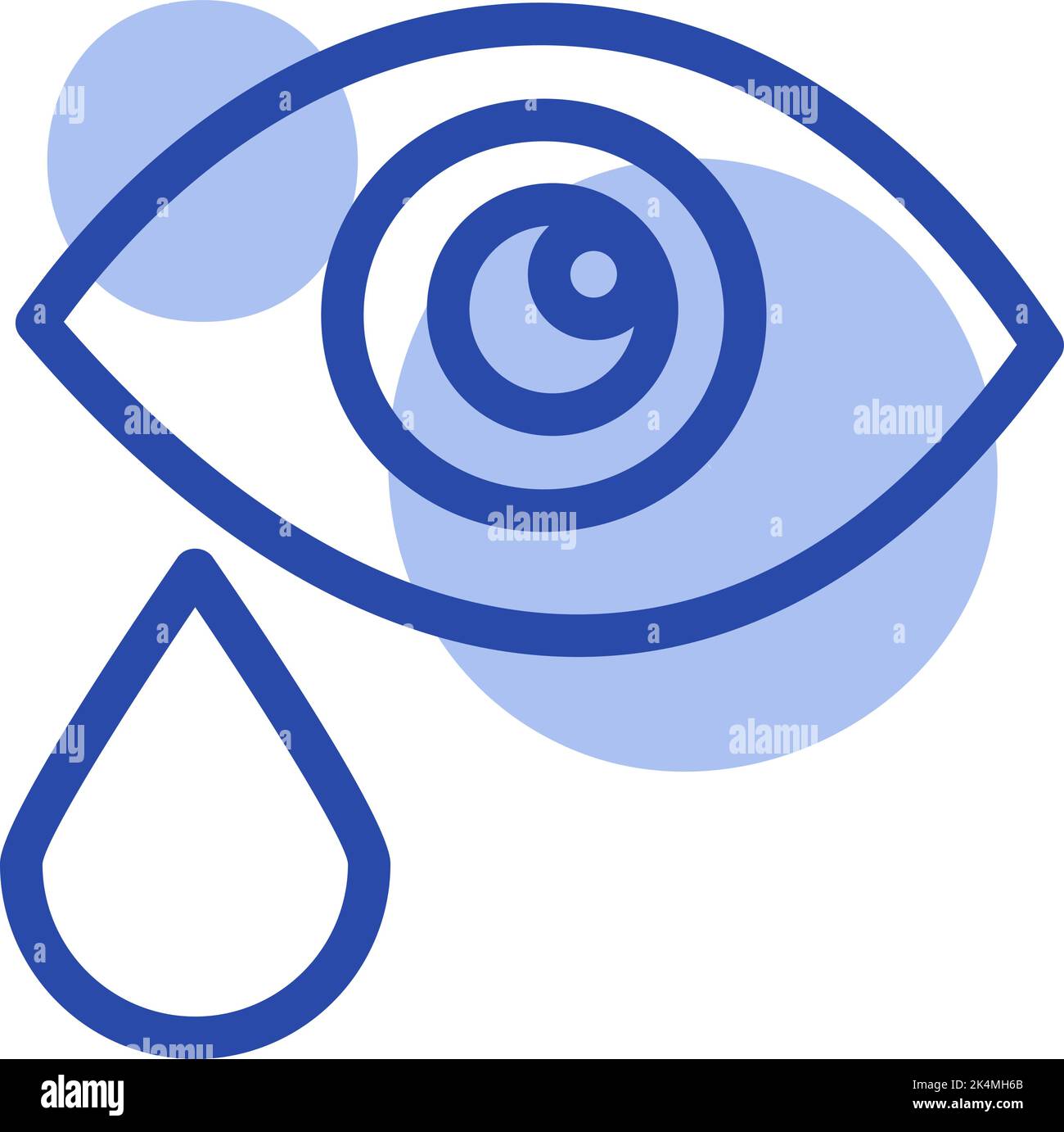 Examen oculaire, illustration, vecteur sur fond blanc. Illustration de Vecteur