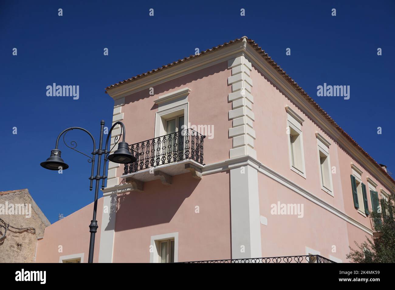 Palaos, Sardaigne, Italie. Bâtiment typique du XIX siècle Banque D'Images