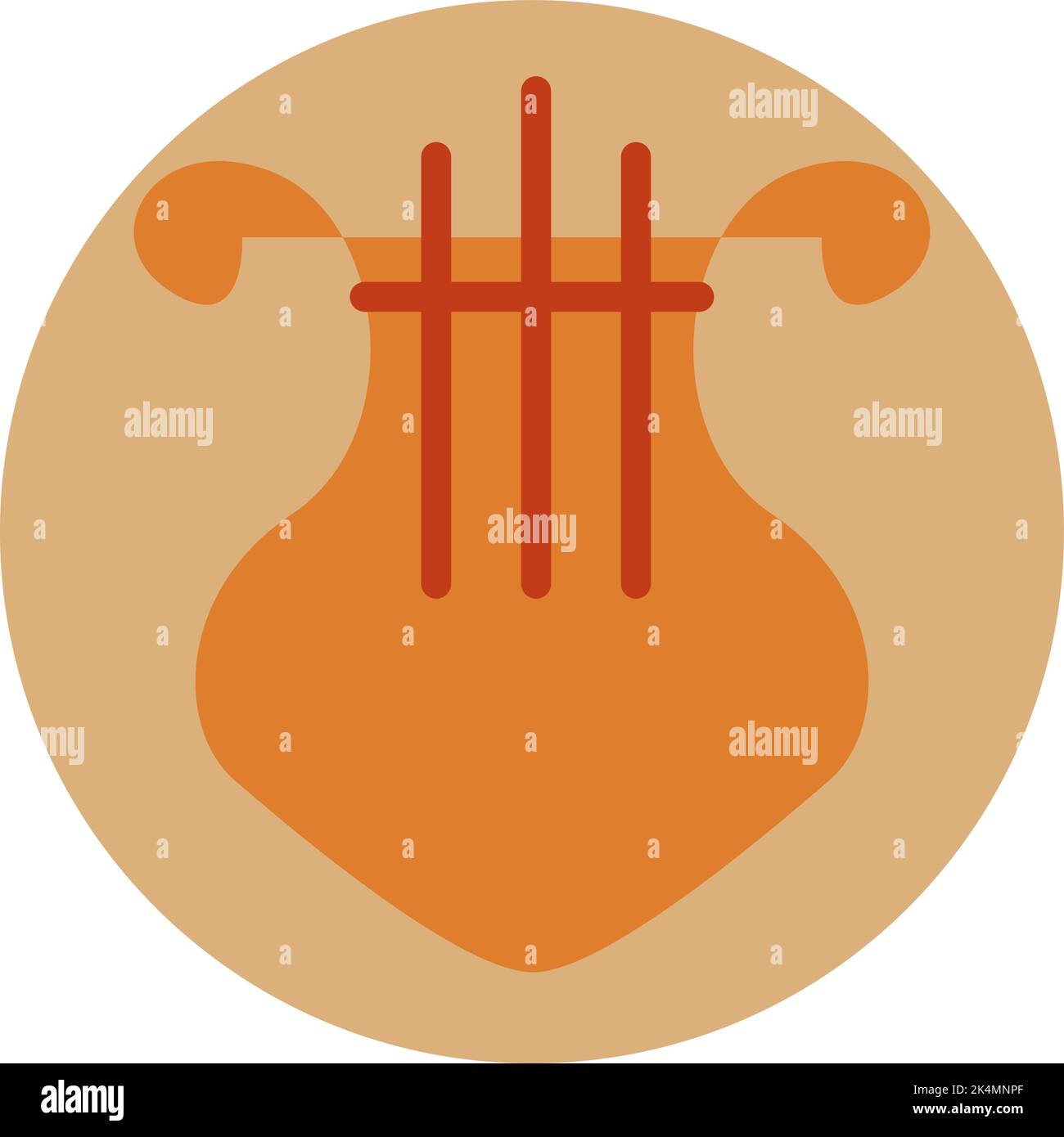 Instrument Lyre, illustration, vecteur sur fond blanc. Illustration de Vecteur