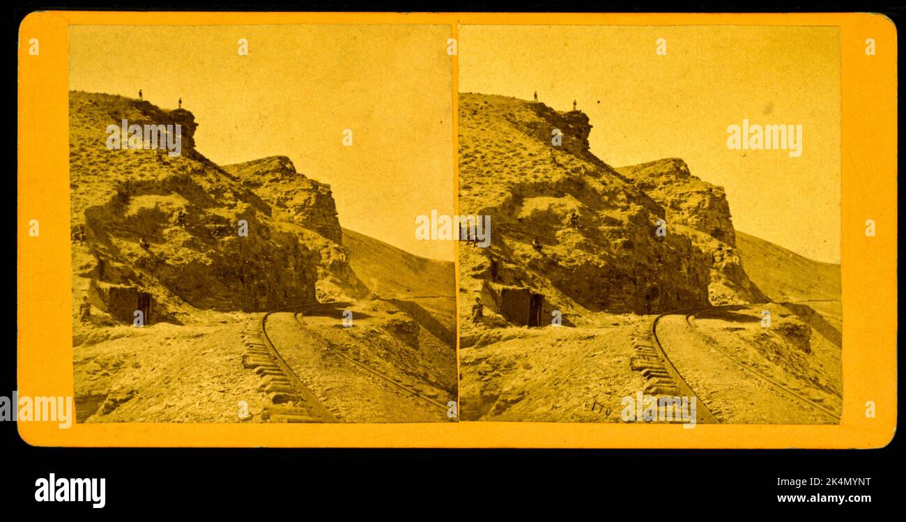 Rive ouest, Green River. Titre supplémentaire: Décor de l'Union Pacific Railroad. 170. Jackson, William Henry (1843-1942) (photographe). Robert N. Banque D'Images
