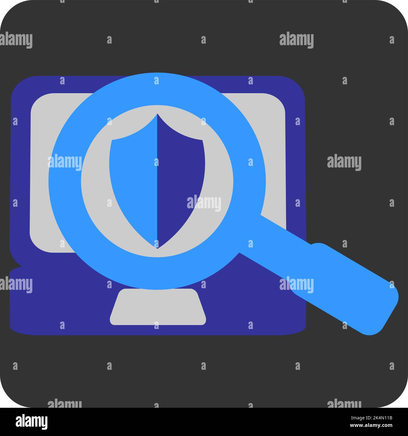 Sécurité en ligne de développement, illustration, vecteur sur fond blanc. Illustration de Vecteur