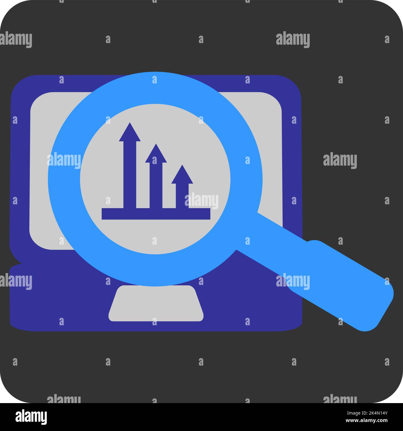 Analyse en ligne de développement, illustration, vecteur sur fond blanc. Illustration de Vecteur