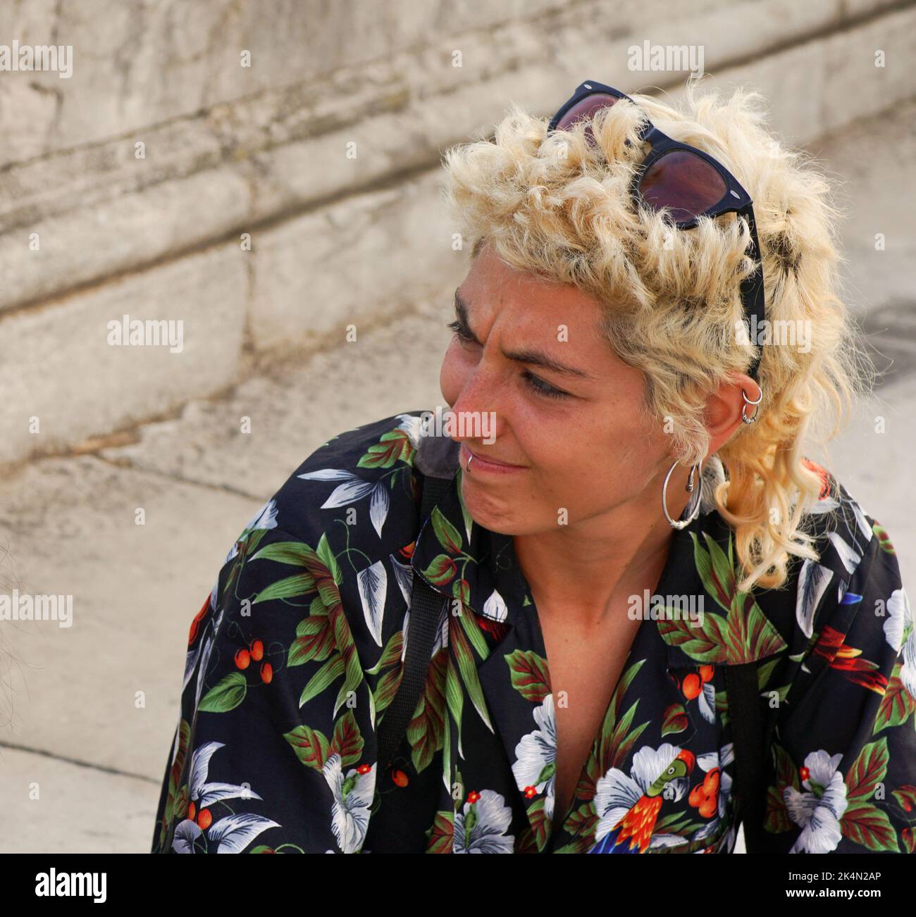 sexe non binaire. Personne authentique de queer Banque D'Images