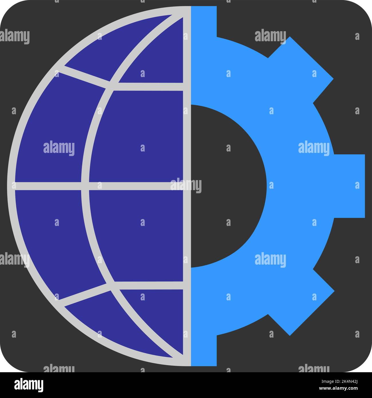 Réseau de développement, illustration, vecteur sur fond blanc. Illustration de Vecteur