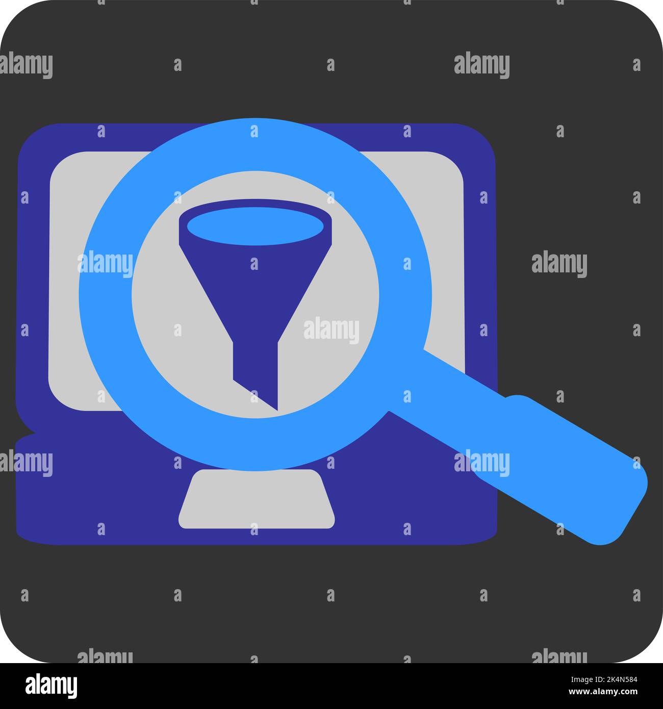 Filtre de développement, illustration, vecteur sur fond blanc. Illustration de Vecteur