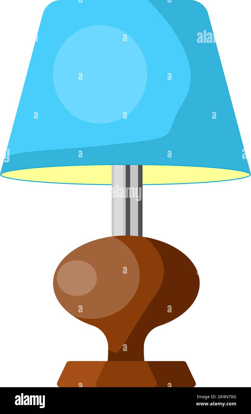 Lampe en bois bleu, illustration, vecteur sur fond blanc. Illustration de Vecteur Lampe en bois bleu, illustration, vecteur sur fond blanc. Illustration de Vecteur