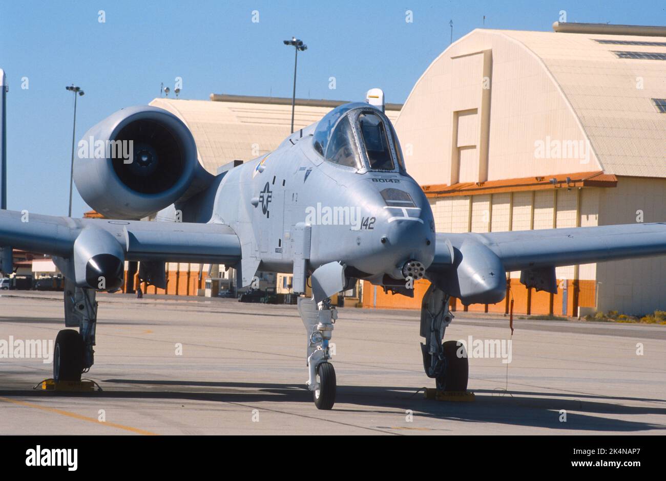 Fairchild Republic A-10 Thunderbolt II à la base aérienne Edwards Banque D'Images