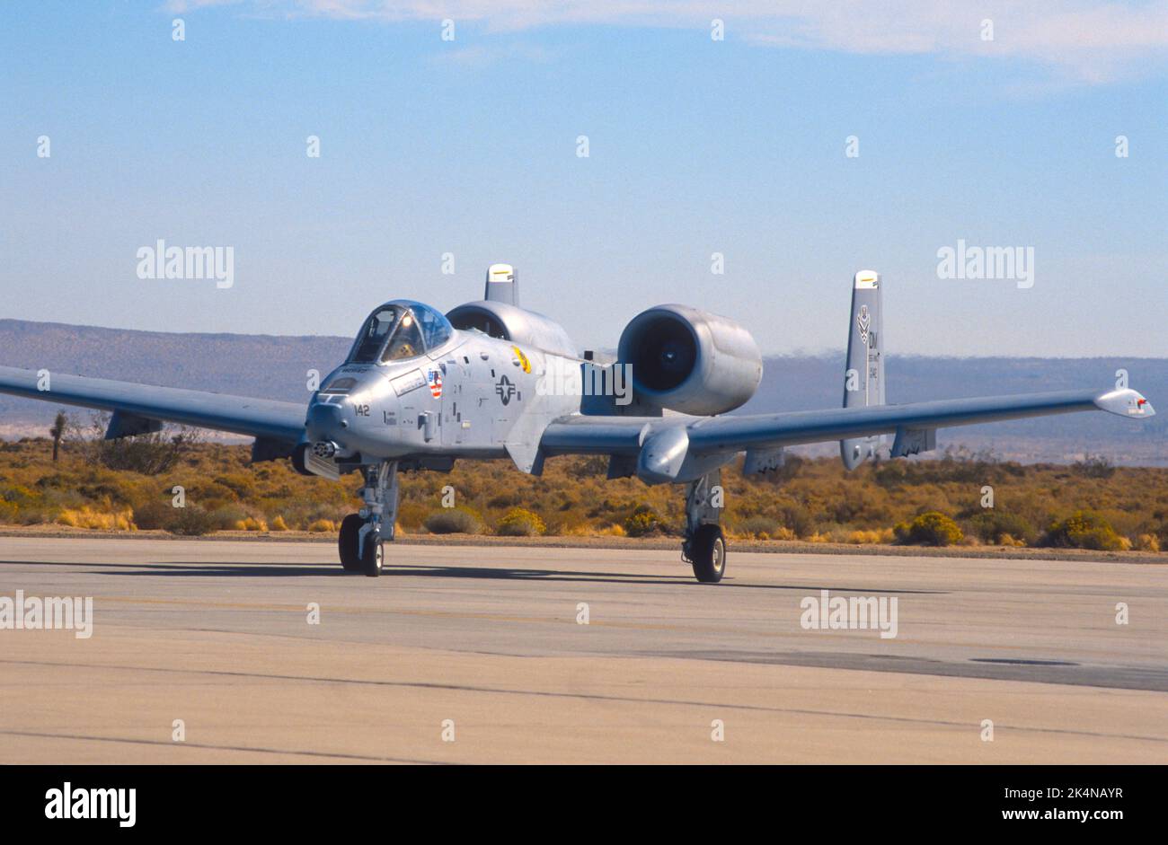 Fairchild Republic A-10 Thunderbolt II à la base aérienne Edwards Banque D'Images