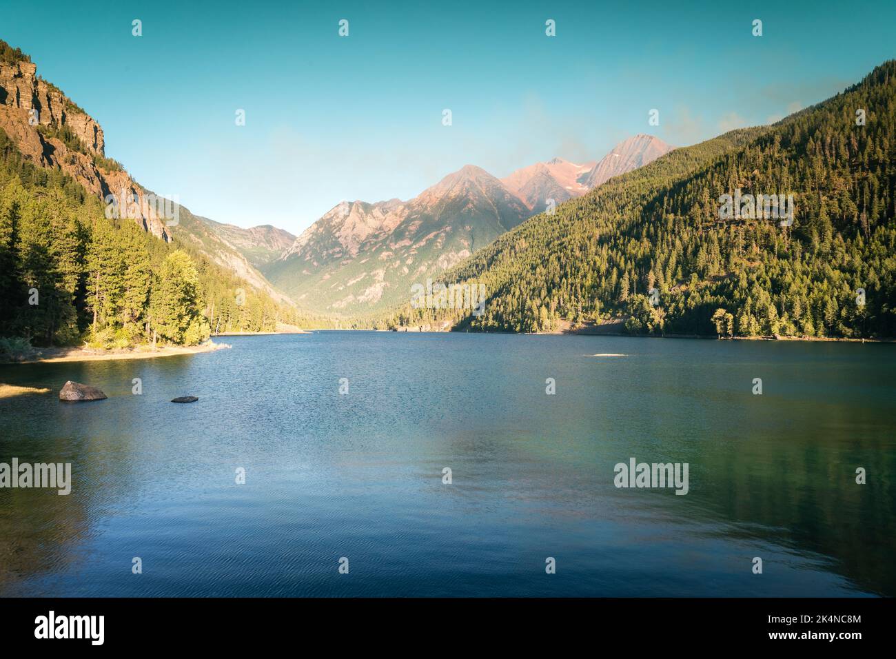 McDonald Lake, St Ignatius, Montana, États-Unis Banque D'Images