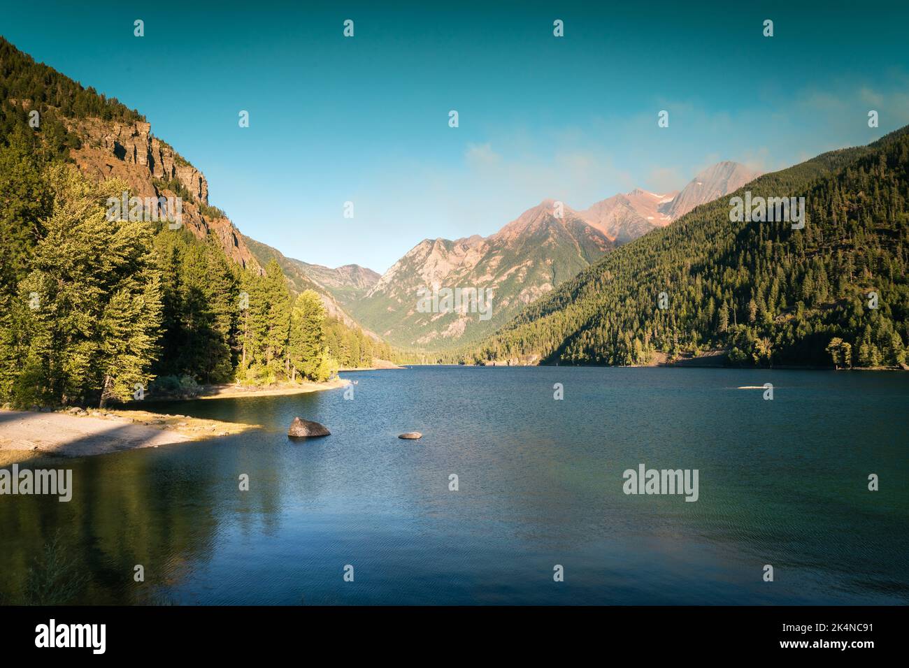 McDonald Lake, St Ignatius, Montana, États-Unis Banque D'Images