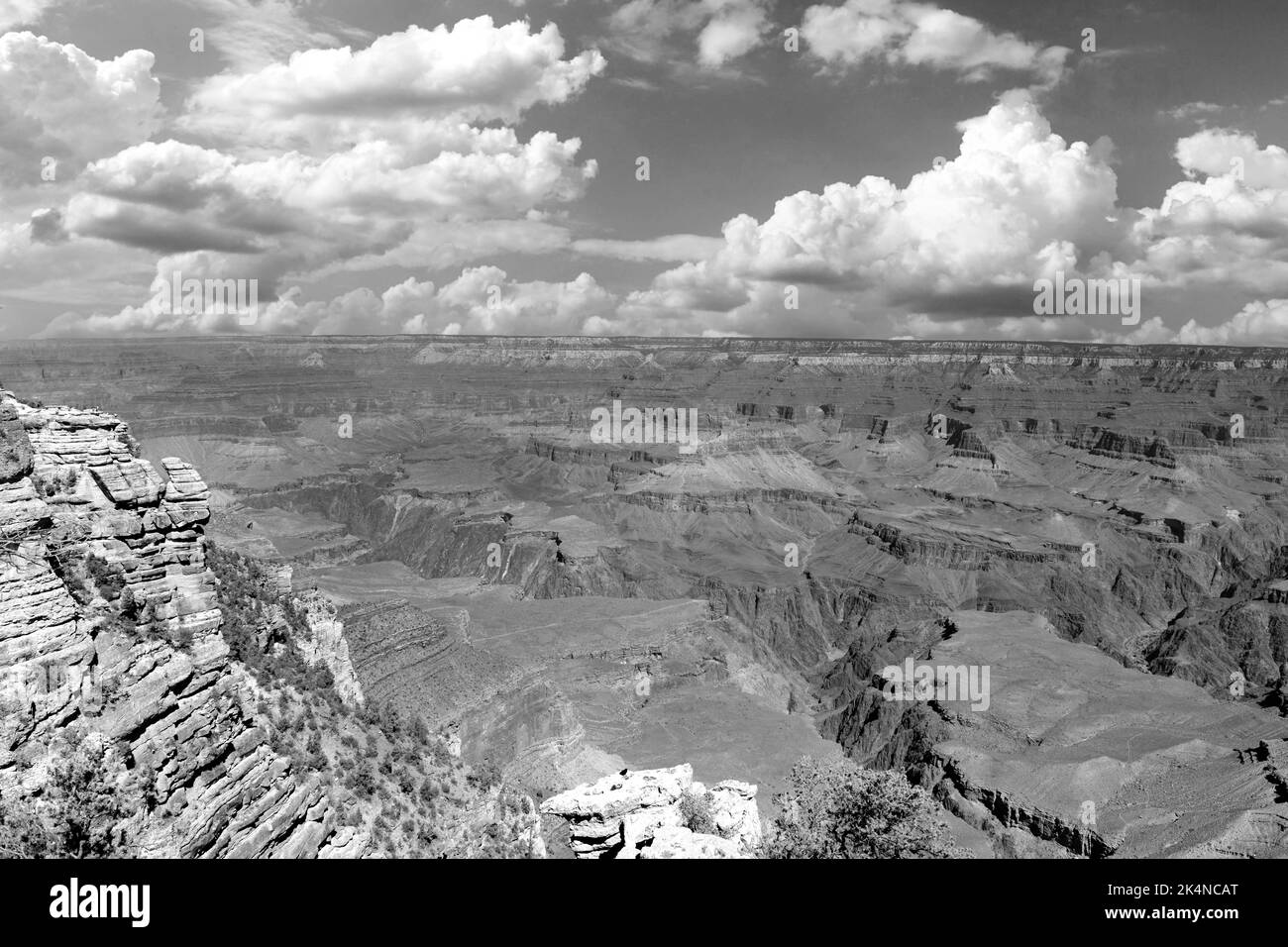Vue panoramique sur le plateau sud du Grand Canyon en Arizona Banque D'Images