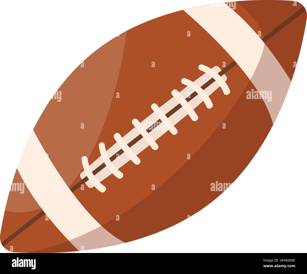 Ballon de football américain, illustration, vecteur sur fond blanc. Illustration de Vecteur