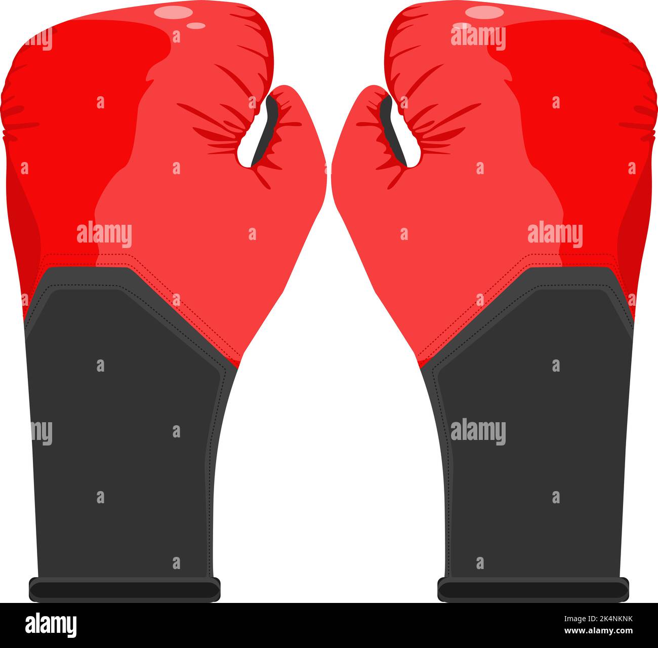 Gants de boxe professionnels, illustration, vecteur sur fond blanc. Illustration de Vecteur