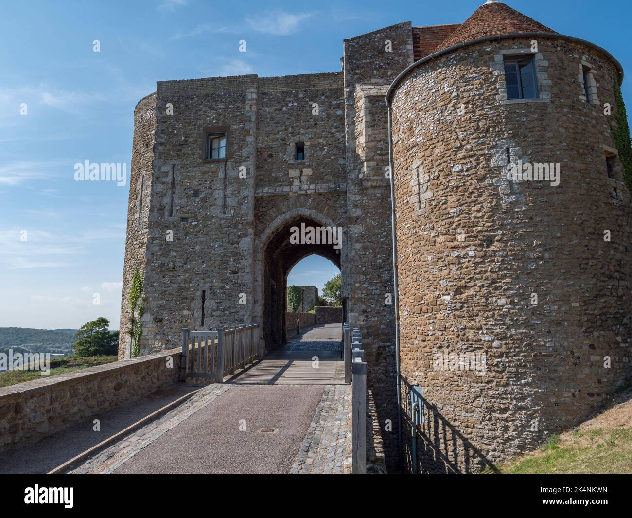 Peverell’s Gate à Dover Castle, Kent, Royaume-Uni. Banque D'Images
