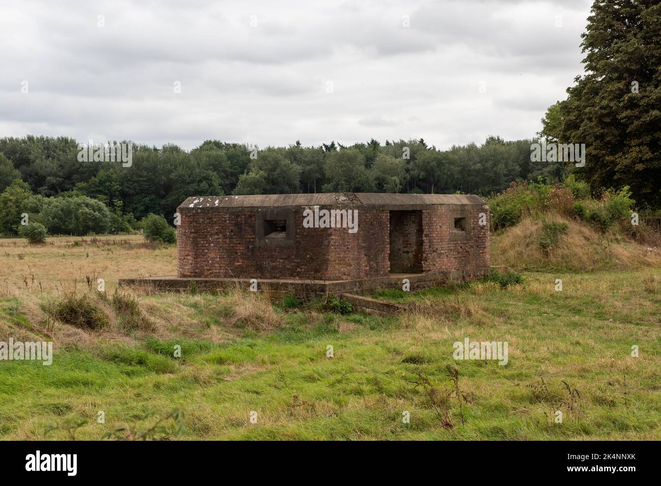 Pildbox, bunker de la Seconde Guerre mondiale, Oxfordshire Banque D'Images