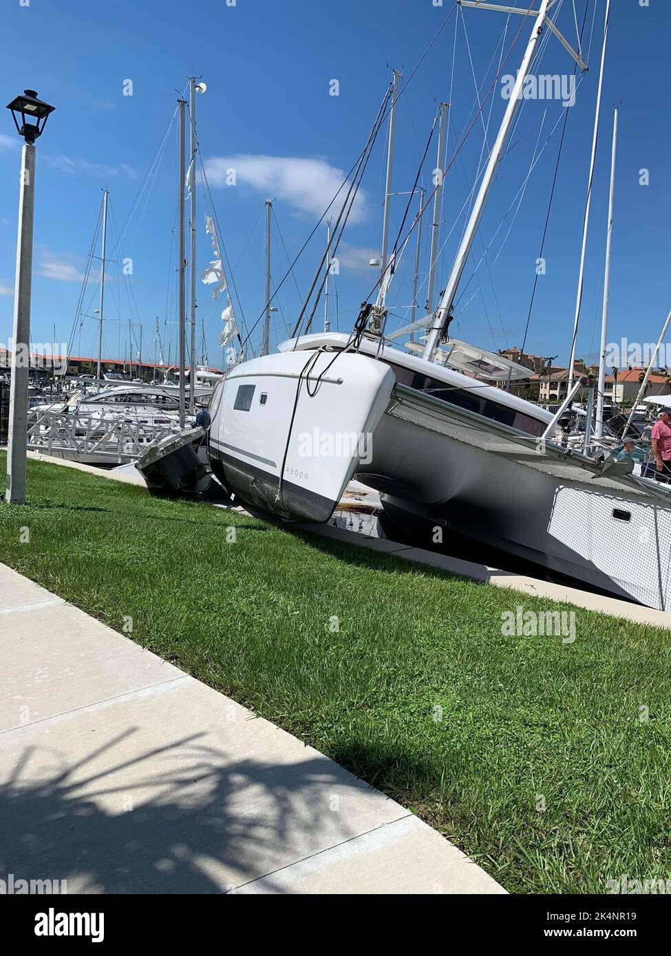 Nettoyage après l'ouragan IAN Banque D'Images