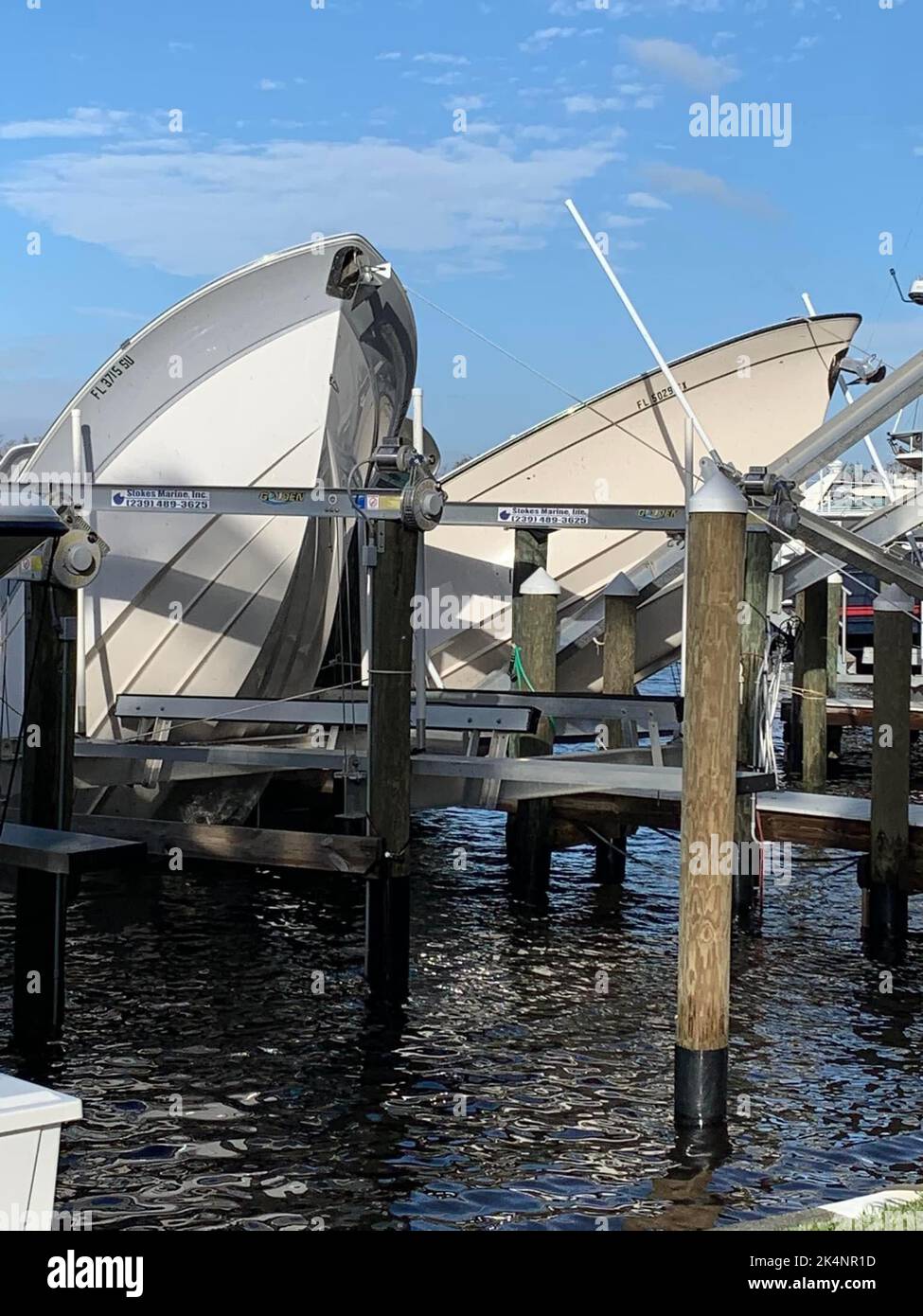 Nettoyage après l'ouragan IAN Banque D'Images