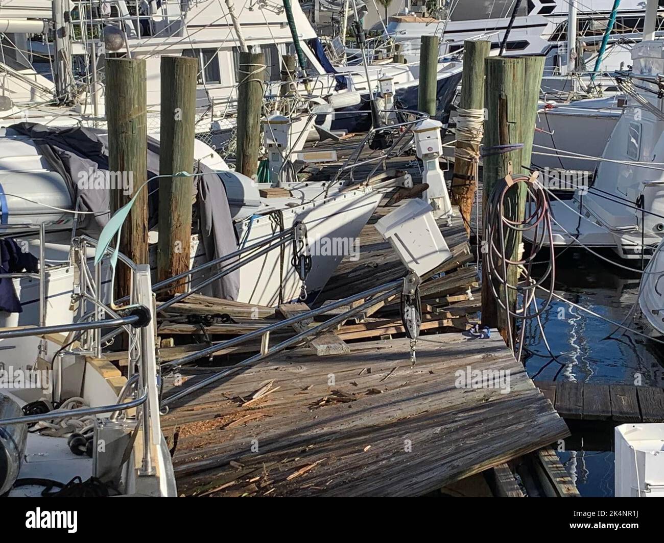 Nettoyage après l'ouragan IAN Banque D'Images