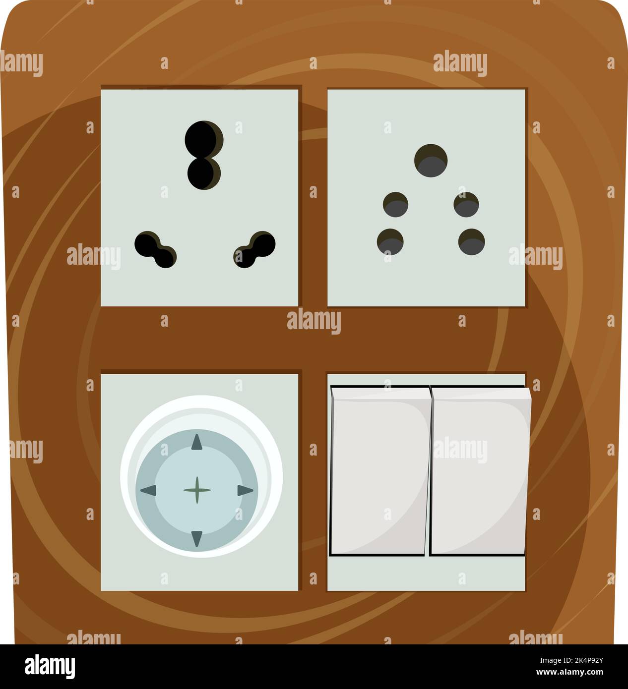 Carte de commutation, illustration, vecteur sur fond blanc. Illustration de Vecteur