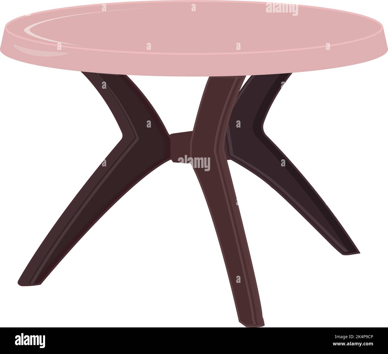 Table de jardin, illustration, vecteur sur fond blanc. Illustration de Vecteur