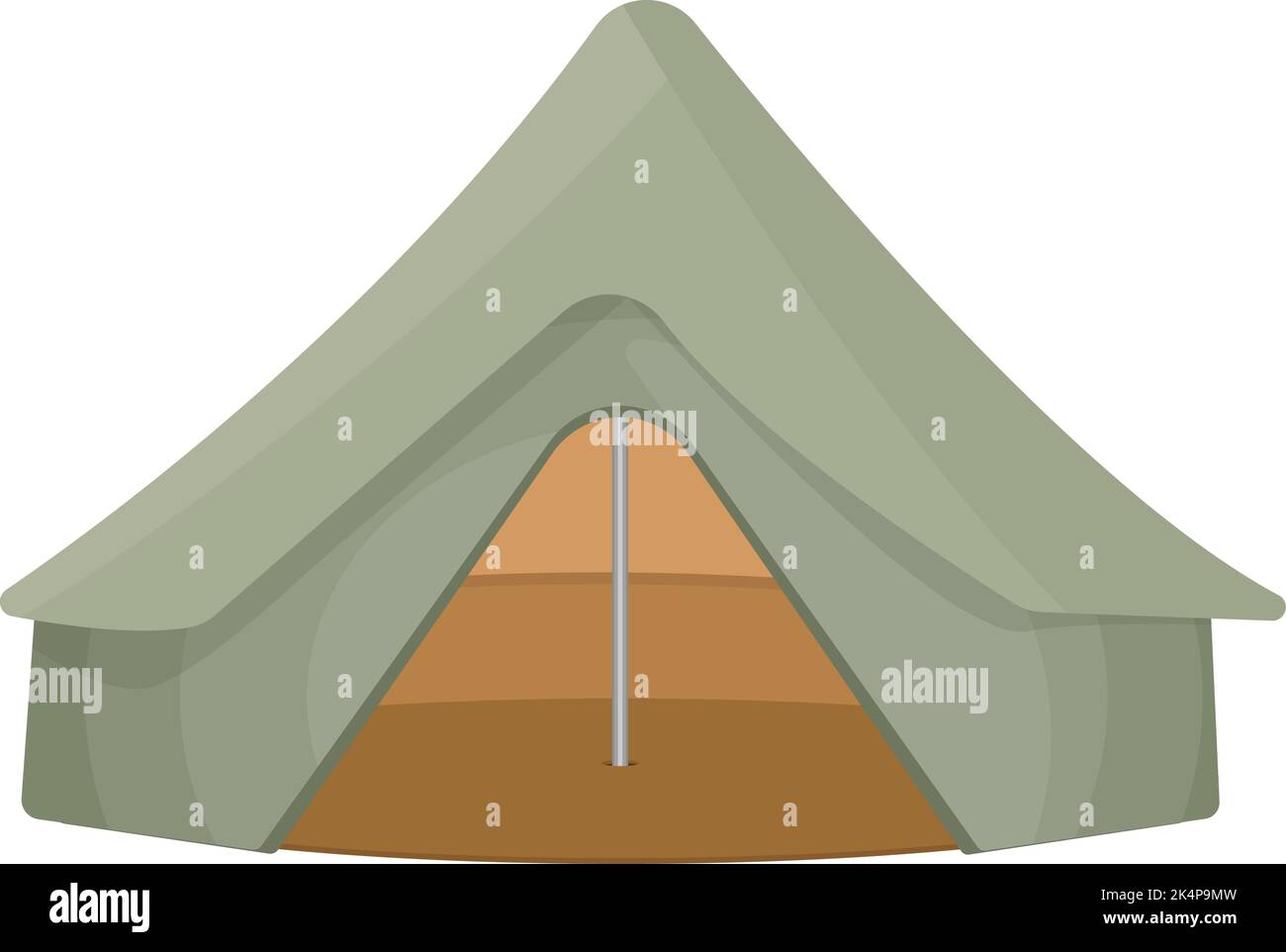 Tente verte, illustration, vecteur sur fond blanc. Illustration de Vecteur