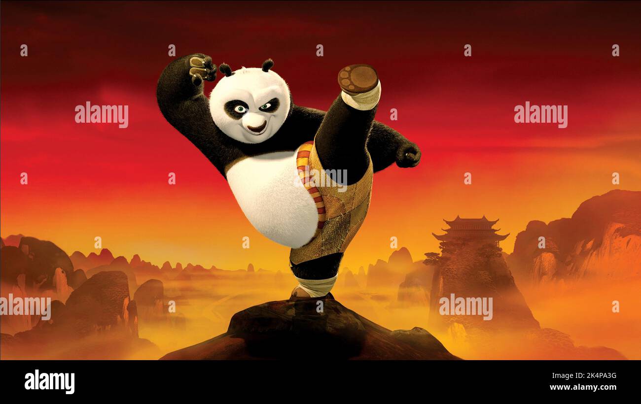 PO LE PANDA, Kung Fu Panda, 2008 Banque D'Images