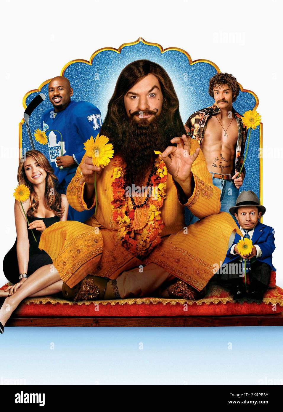 JESSICA ALBA, ROMANY MALCO, Mike MYERS, JUSTIN TIMBERLAKE, VERNE TROYER, le gourou d'amour, 2008 Banque D'Images