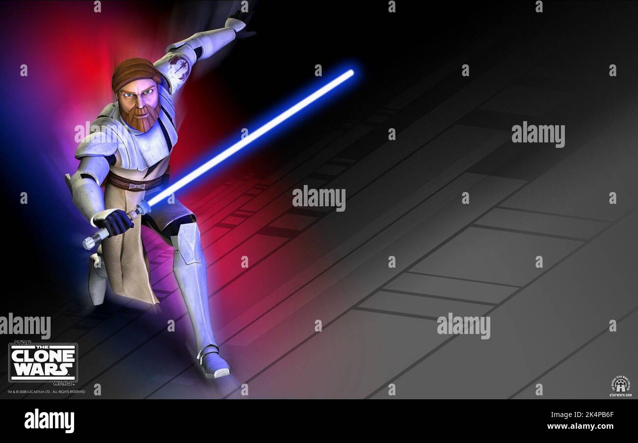 OBI-Wan Kenobi, STAR WARS : The Clone Wars, 2008 Banque D'Images