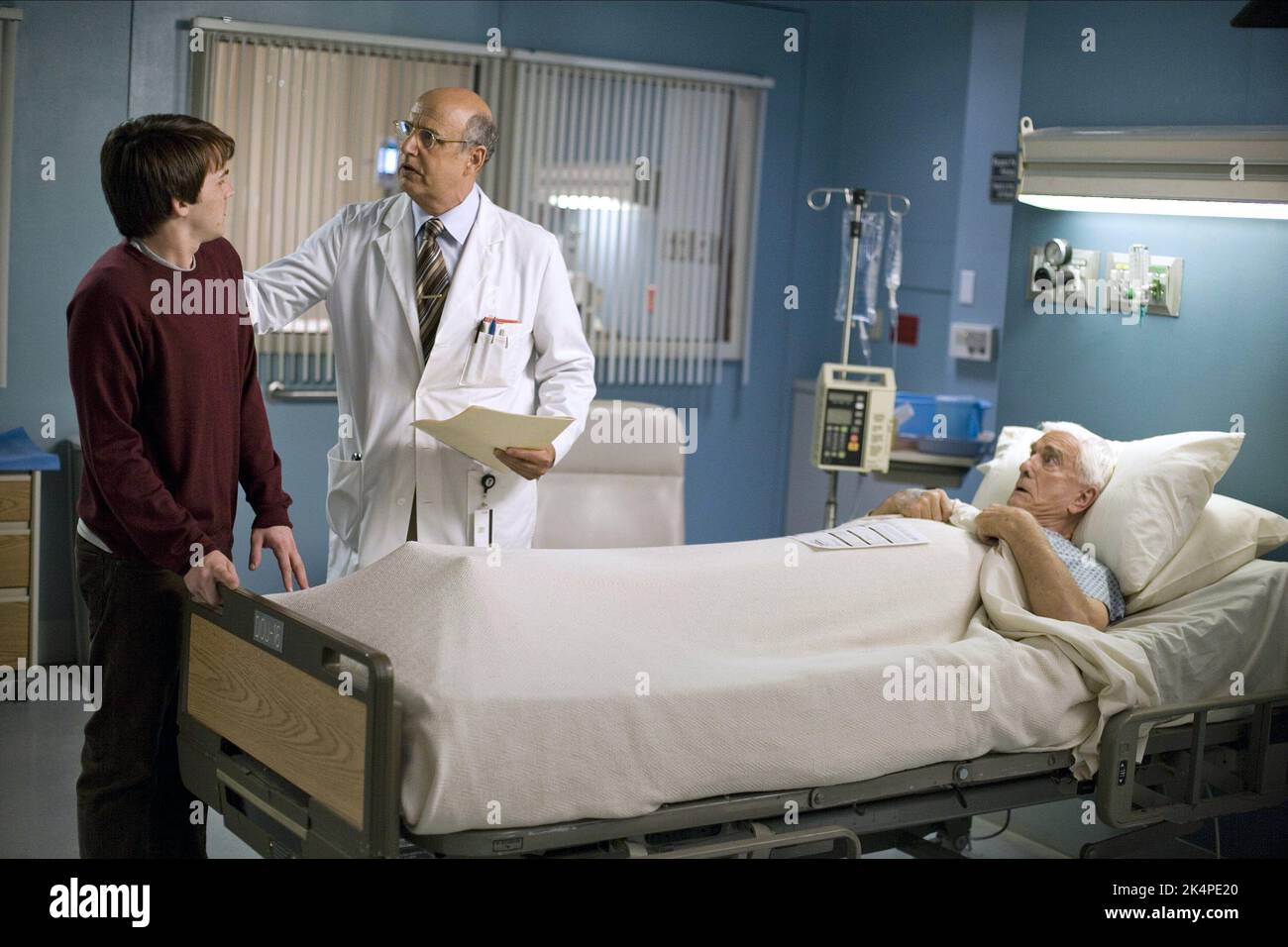 DRAKE BELL, Jeffrey Tambor, Leslie Nielsen, Superhero Movie, 2008 Banque D'Images