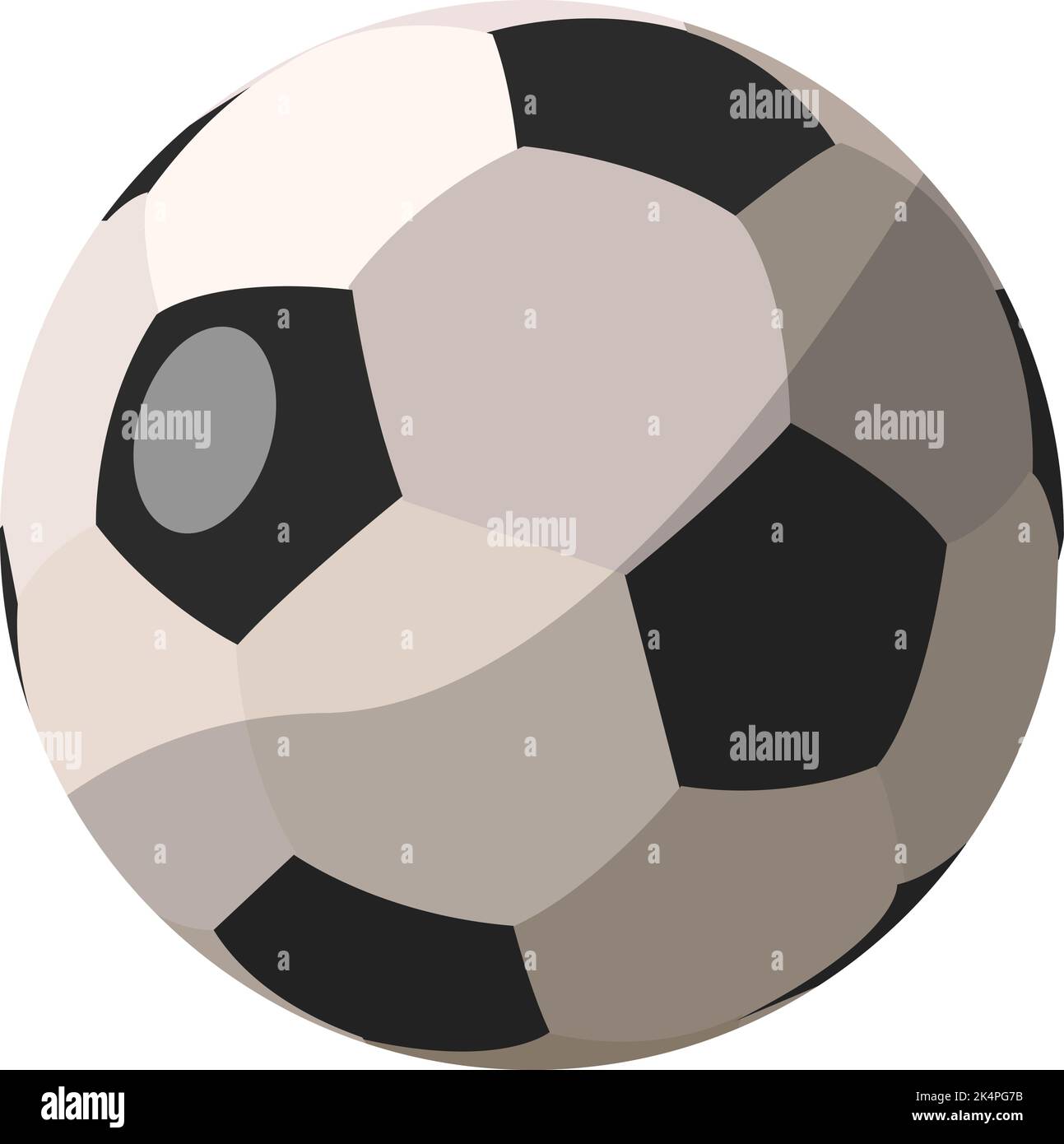 Une balle de football, illustration, vecteur sur fond blanc. Illustration de Vecteur