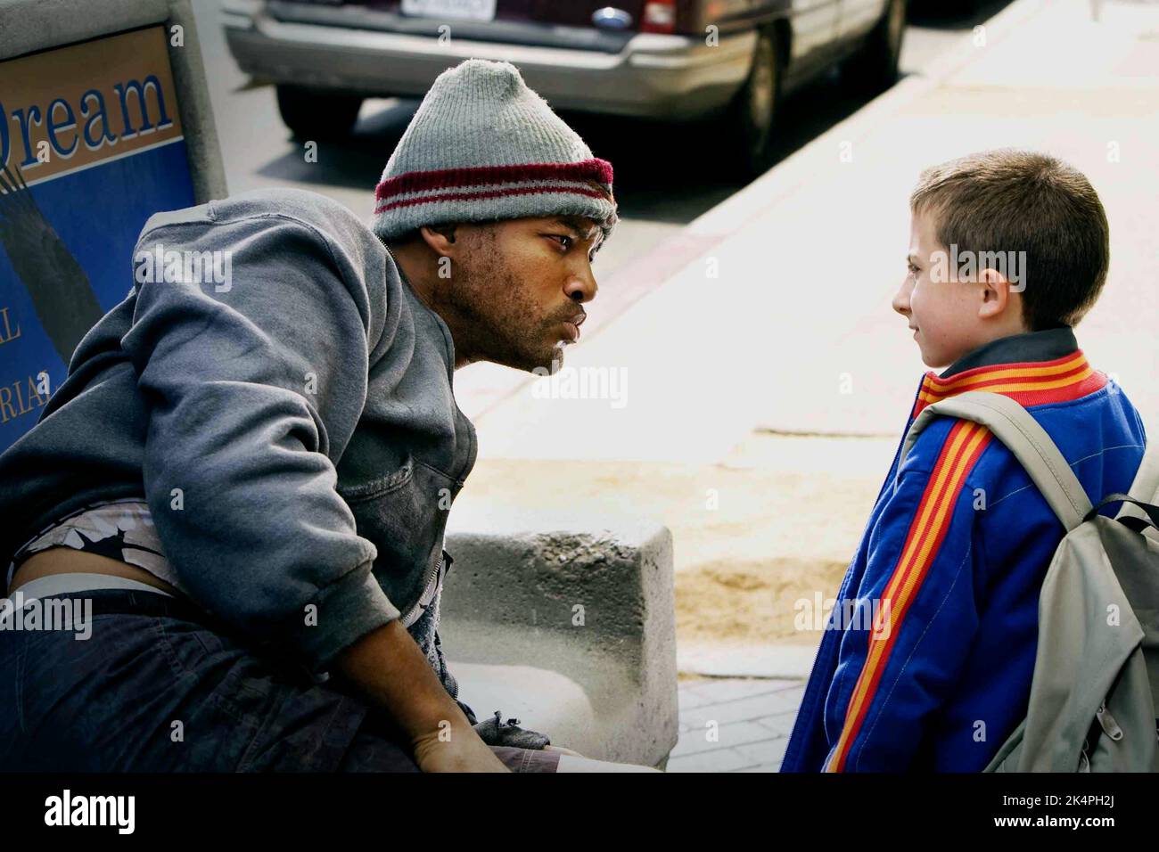 WILL SMITH, ATTICUS SHAFFER, Hancock, 2008 Banque D'Images