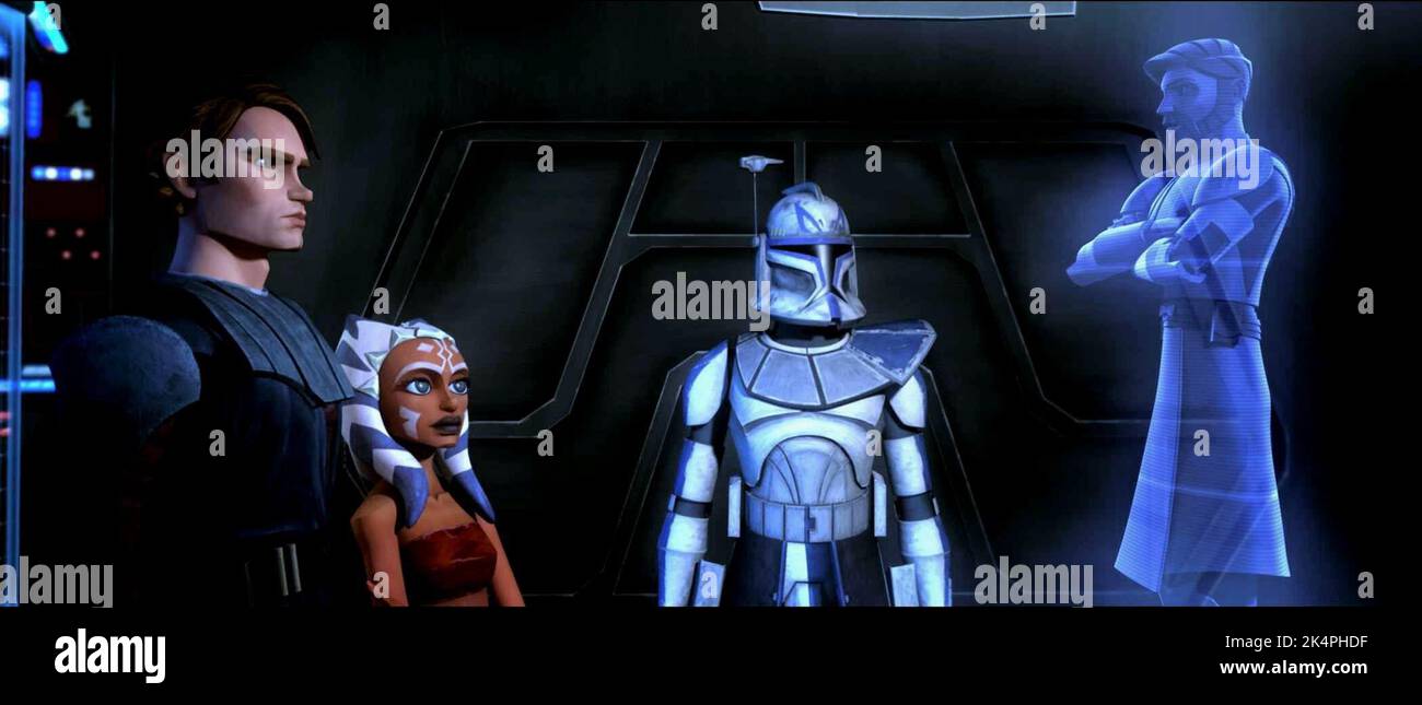 ANAKIN, AHSOKA, Clone Trooper, OBI-Wan Kenobi, STAR WARS : The Clone Wars, 2008 Banque D'Images