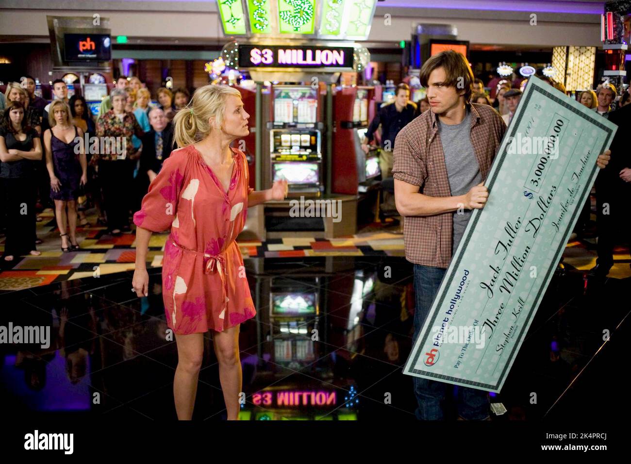 DIAZ,KUTCHER, CE QUI SE PASSE À VEGAS, 2008 Banque D'Images
