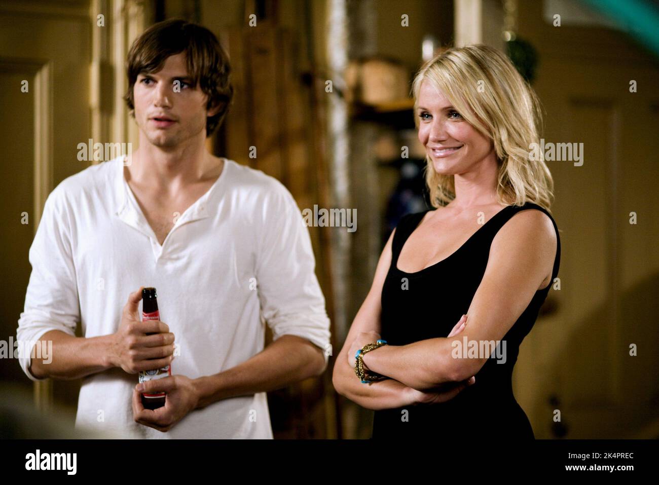 KUTCHER,DIAZ, CE QUI SE PASSE À VEGAS, 2008 Banque D'Images