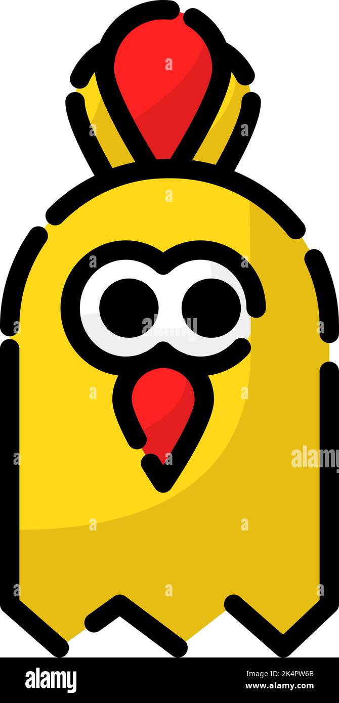 Poulet jaune, illustration, vecteur sur fond blanc. Illustration de Vecteur Poulet jaune, illustration, vecteur sur fond blanc. Illustration de Vecteur