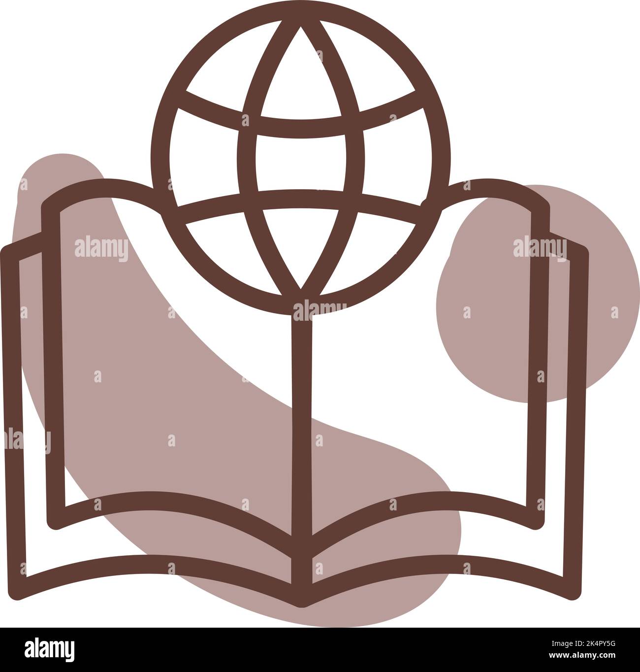 Livre de langue, illustration, vecteur sur fond blanc. Illustration de Vecteur