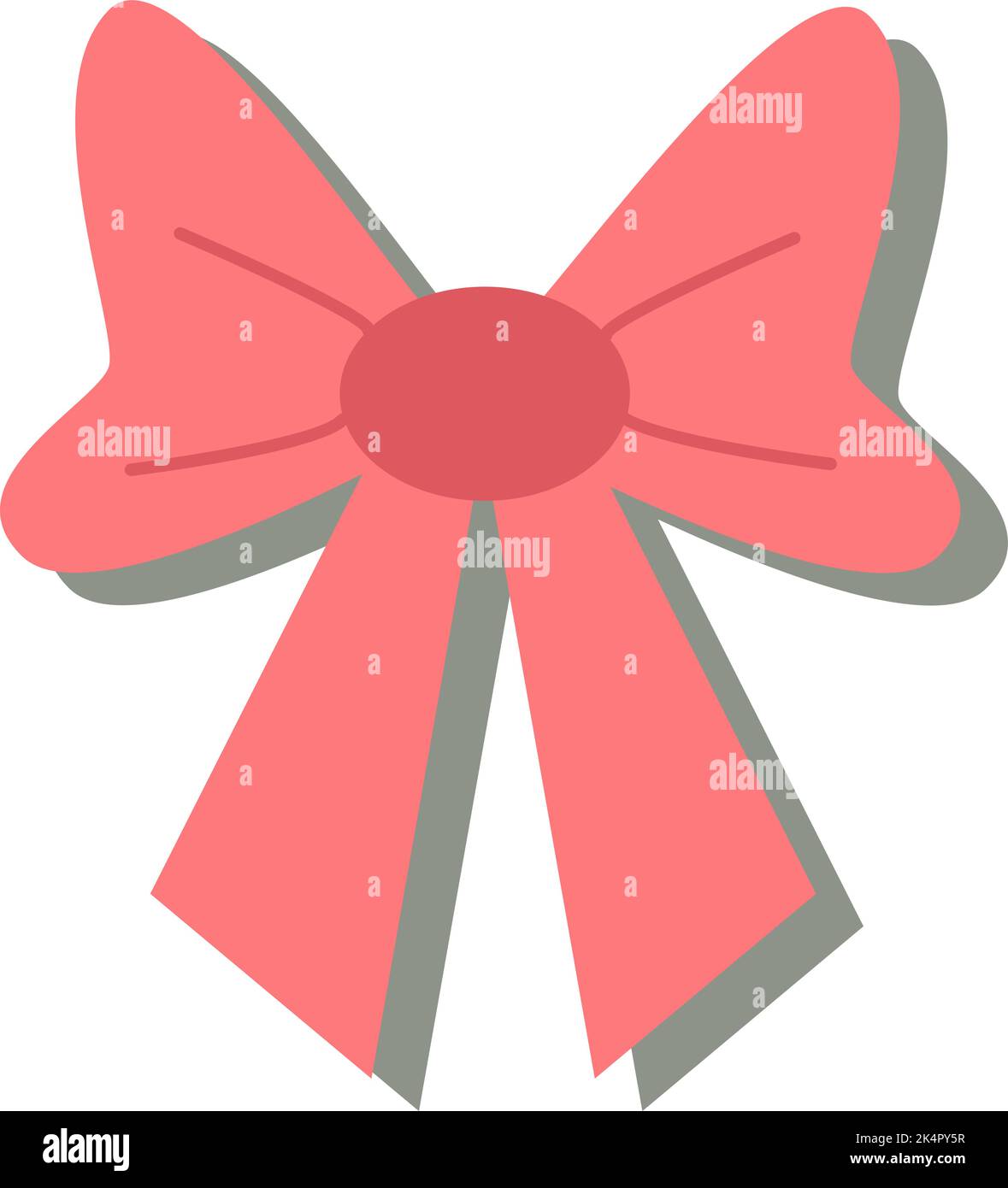 Noeud d'anniversaire, illustration, vecteur sur fond blanc. Illustration de Vecteur