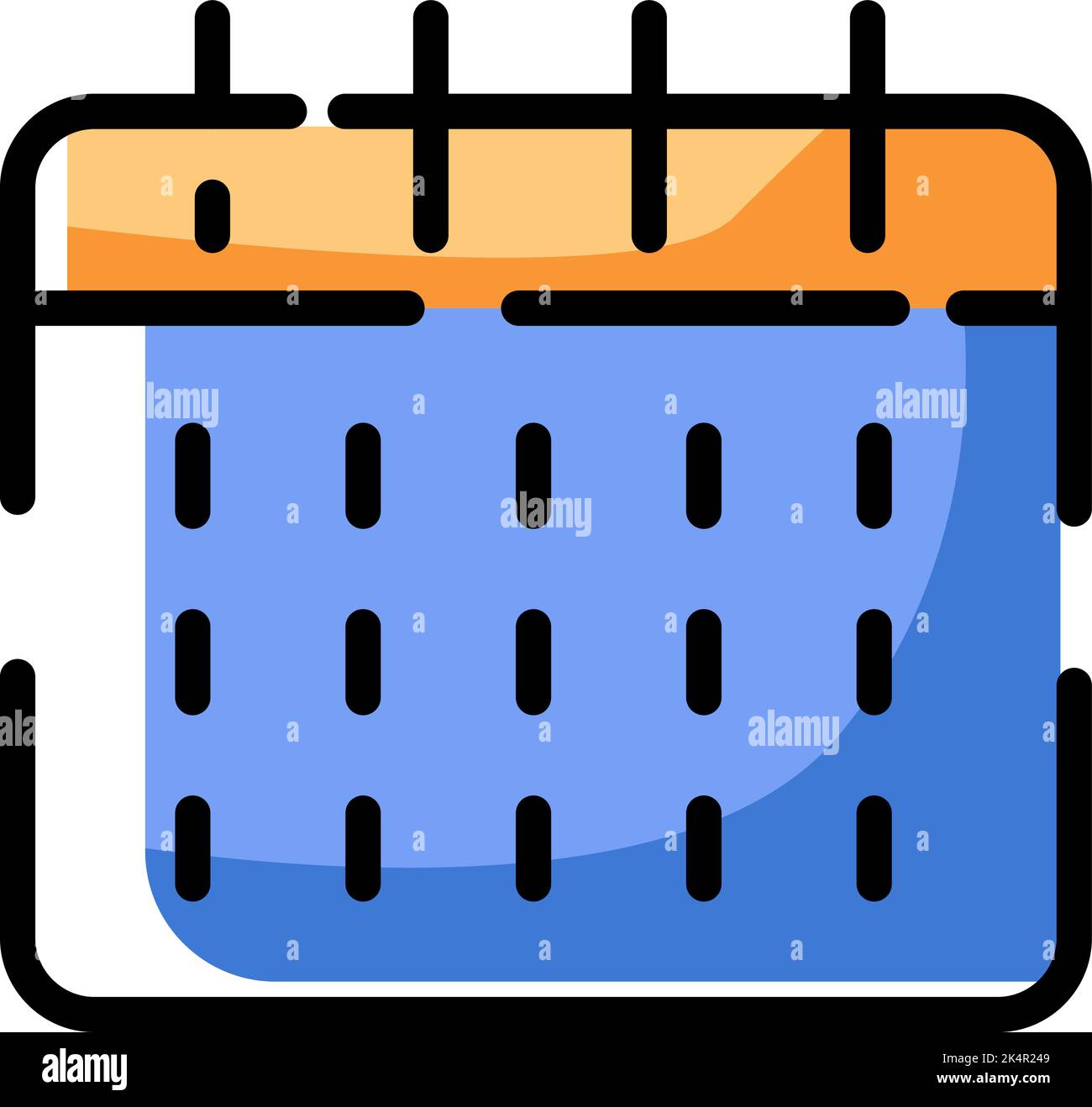 Calendrier de l'hôtel, illustration, vecteur sur fond blanc. Illustration de Vecteur