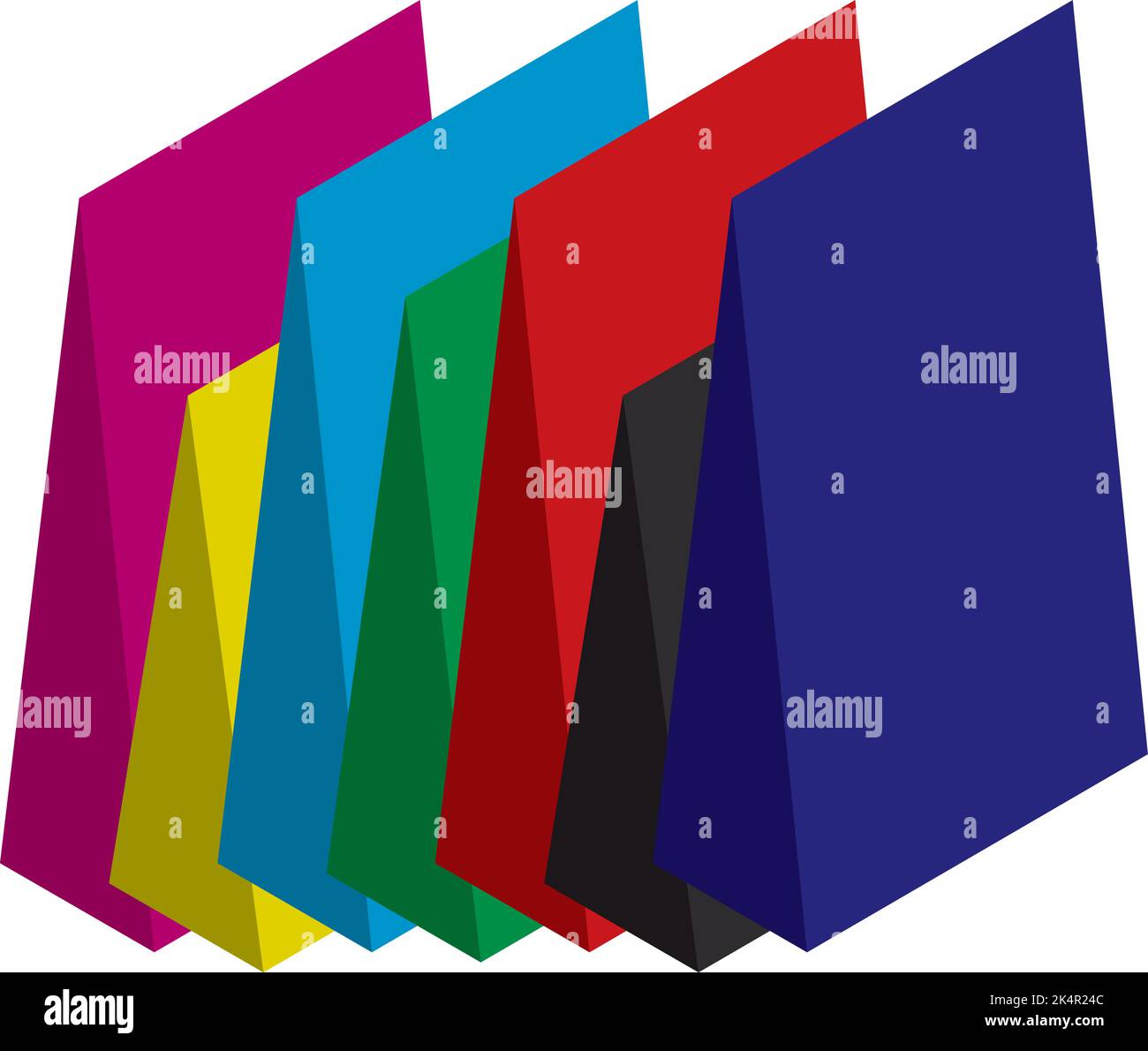 Diagramme géométrique, illustration, vecteur sur fond blanc. Illustration de Vecteur