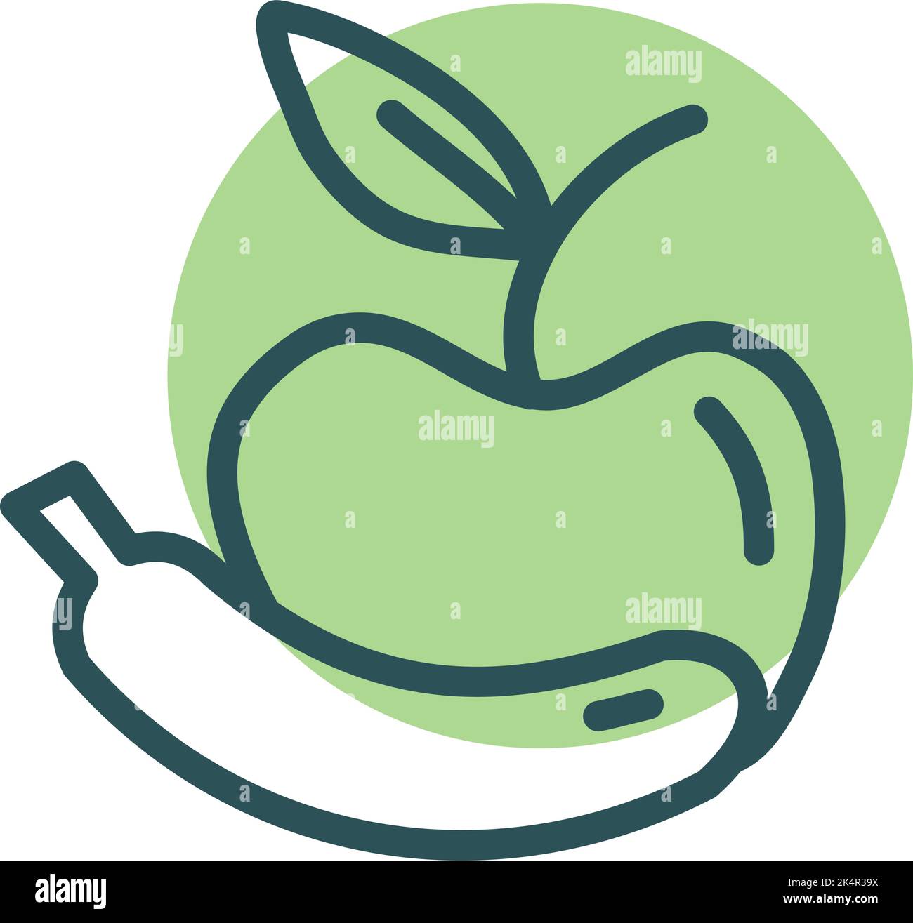 Alimentation saine, illustration, vecteur sur fond blanc. Illustration de Vecteur