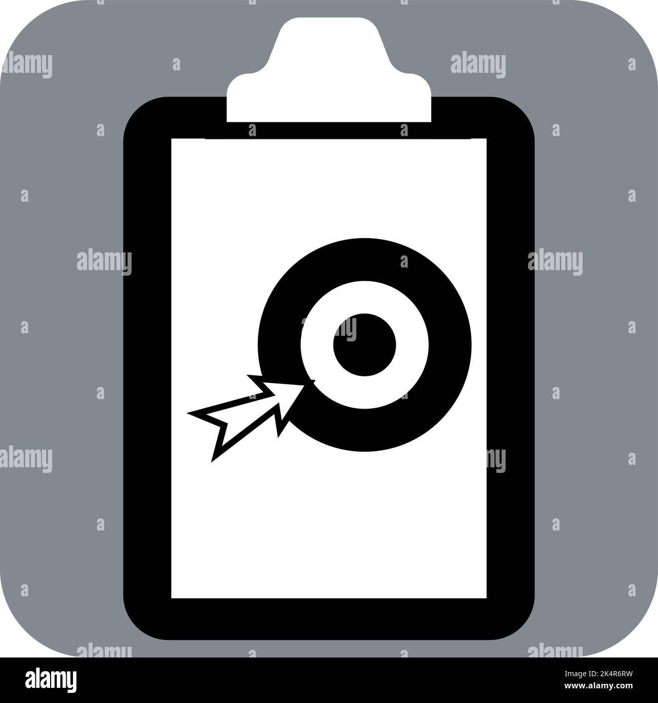 Cible de gestion, illustration, vecteur sur fond blanc. Illustration de Vecteur